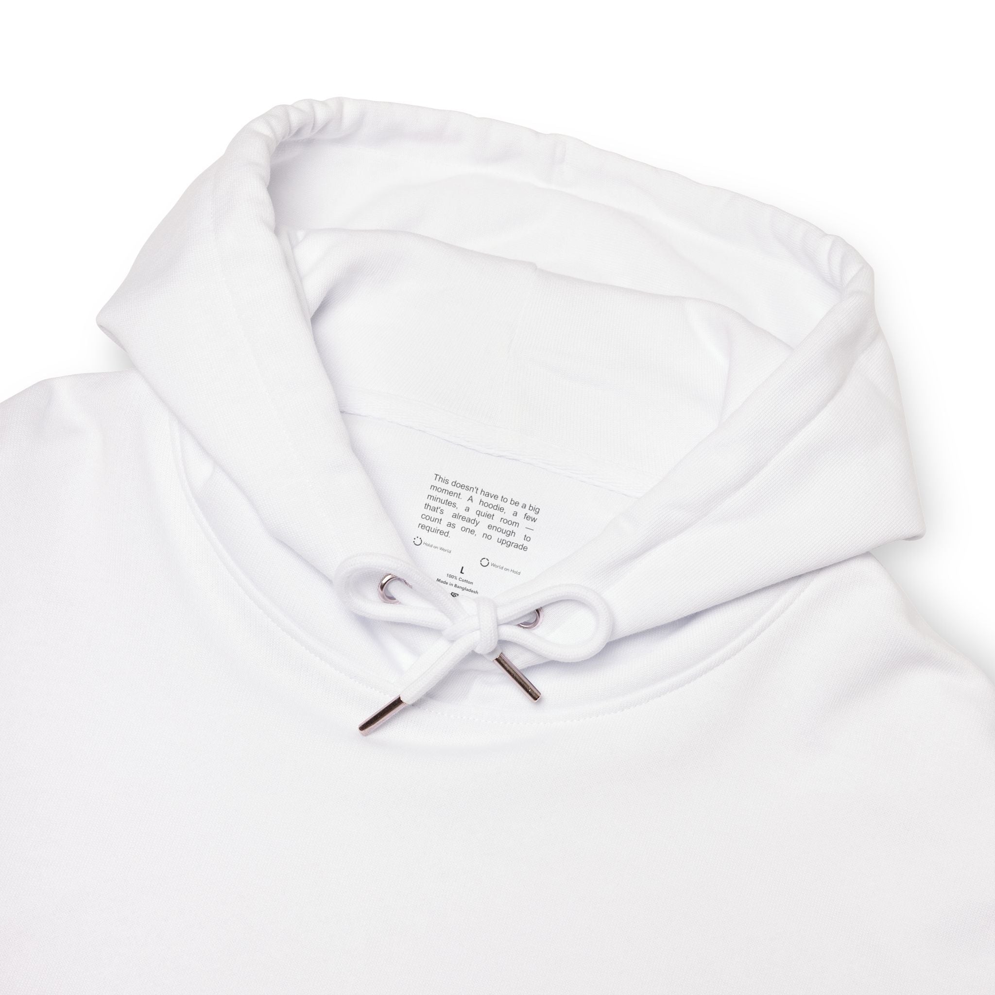 Small Pauses Count — Organic Cotton Oversized Hoodie