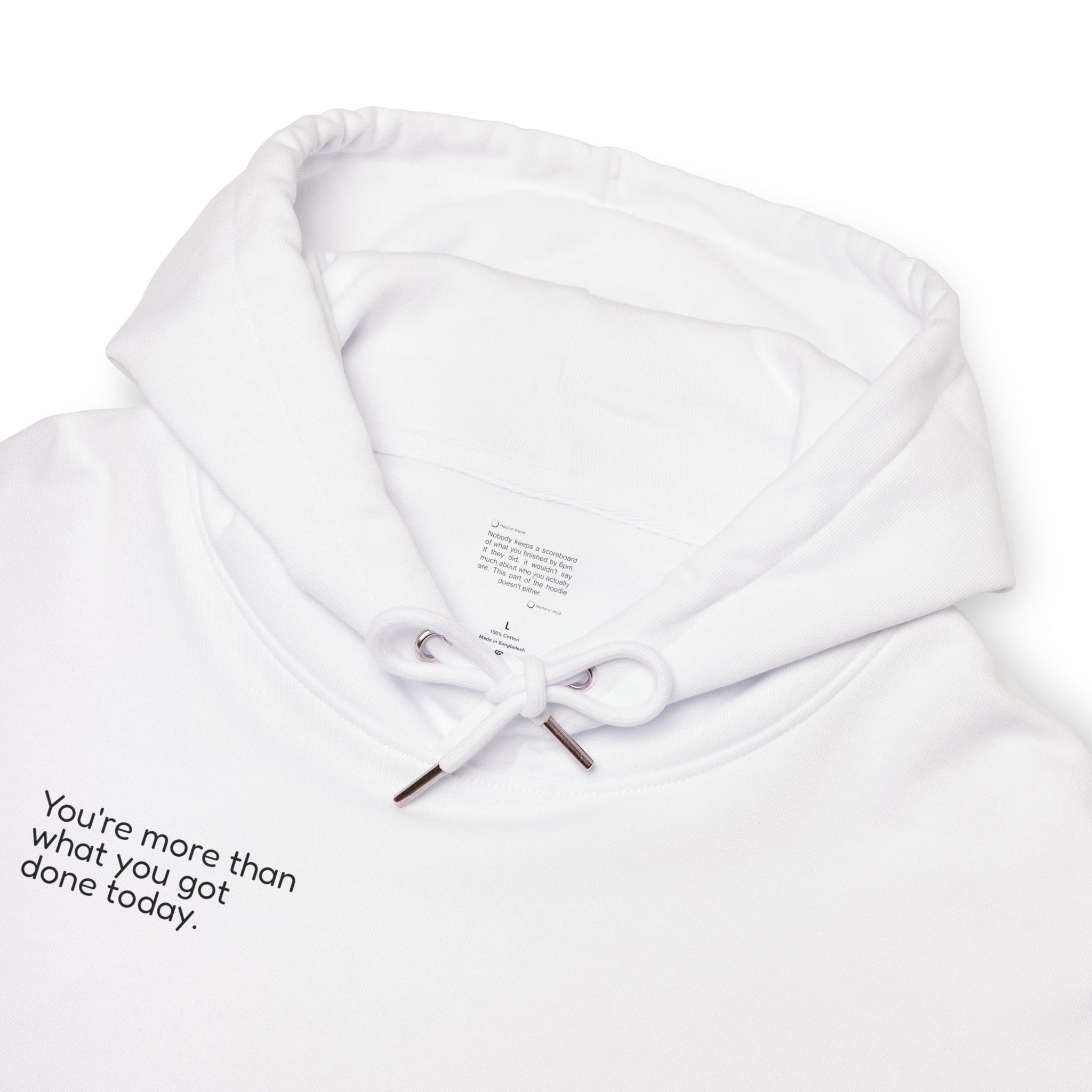 More Than Done — Oversized Organic Cotton Hoodie