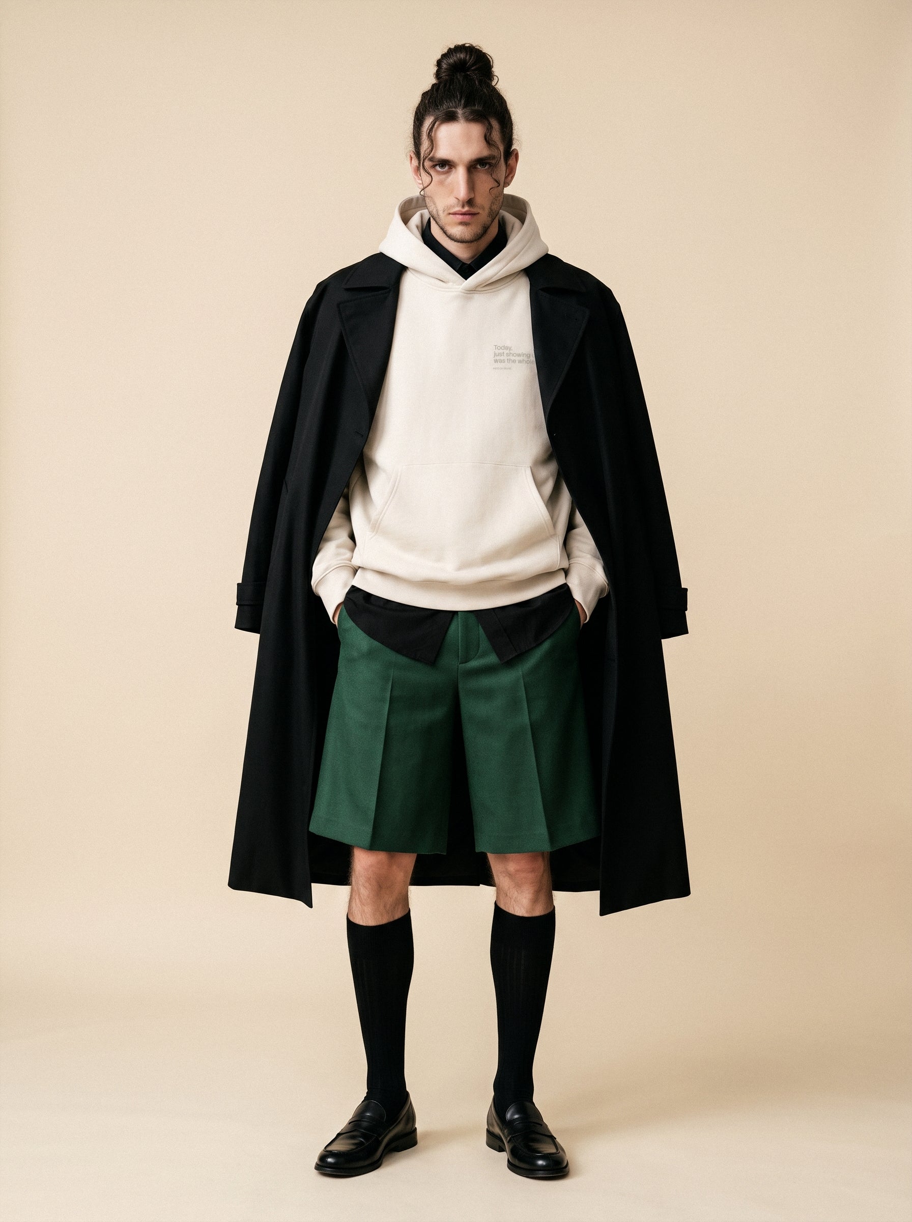 Just Showing Up Hoodie — Wonderwall Heavyweight Collection