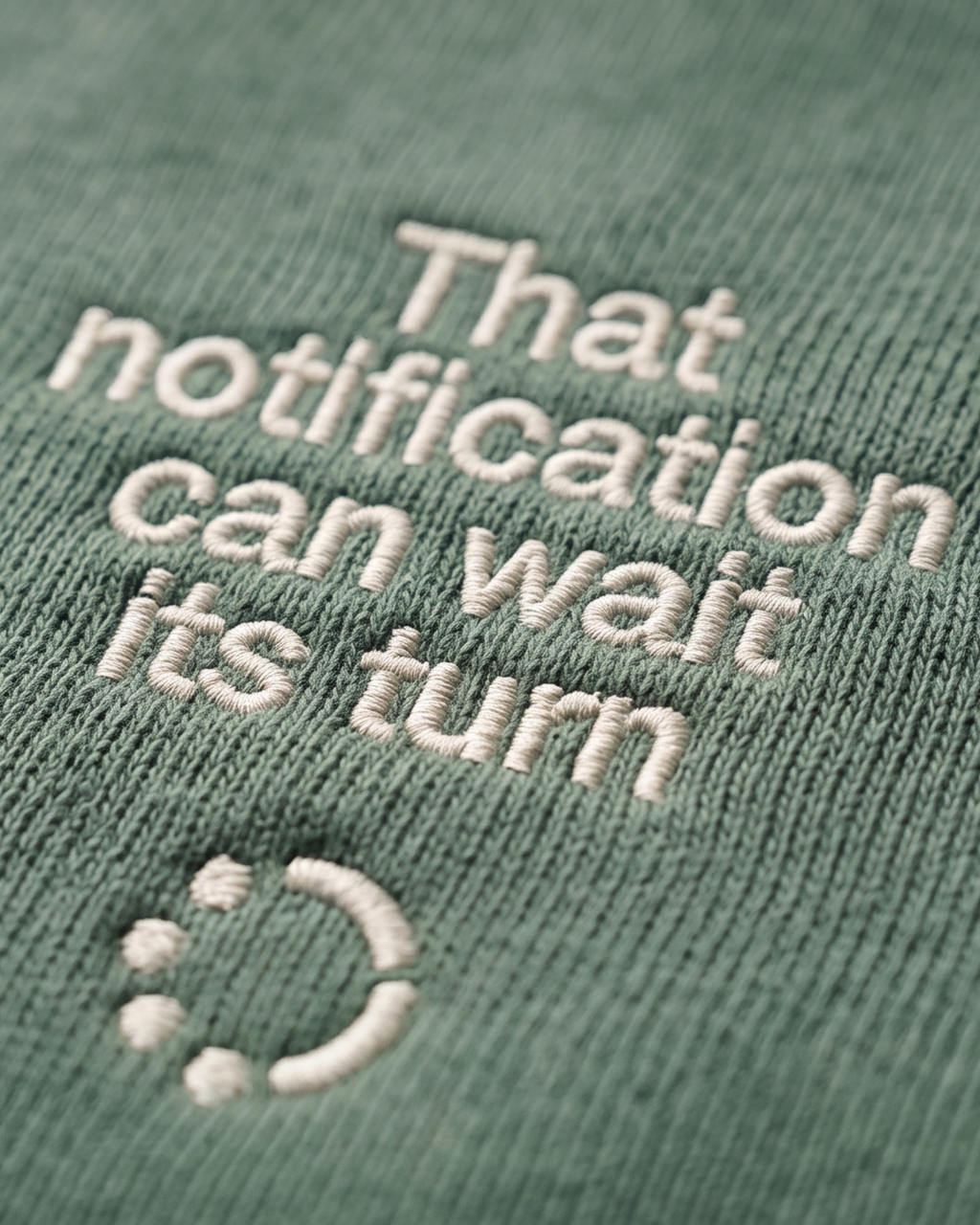Wait Its Turn Sweatshirt — Wonderwall Everyday Collection