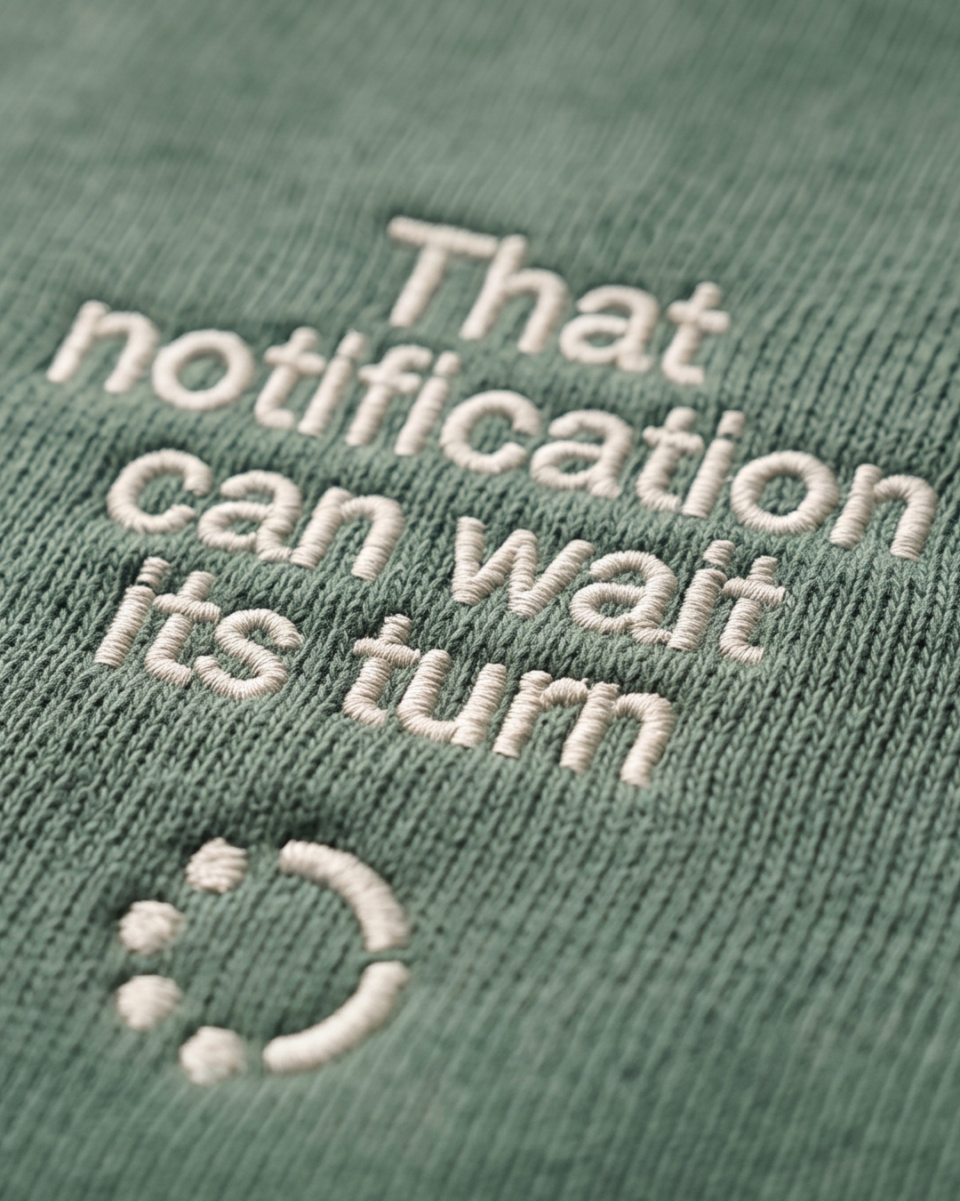 Wait Its Turn Sweatshirt — Wonderwall Everyday Collection