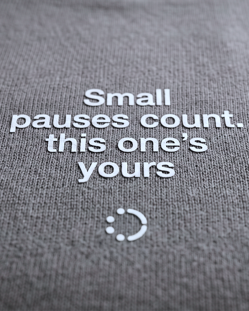 Small Pauses Count Sweatshirt — Wonderwall Everyday Collection