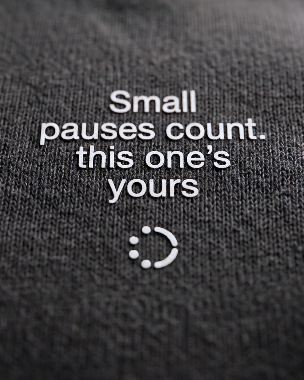 Small Pauses Count Sweatshirt — Wonderwall Everyday Collection