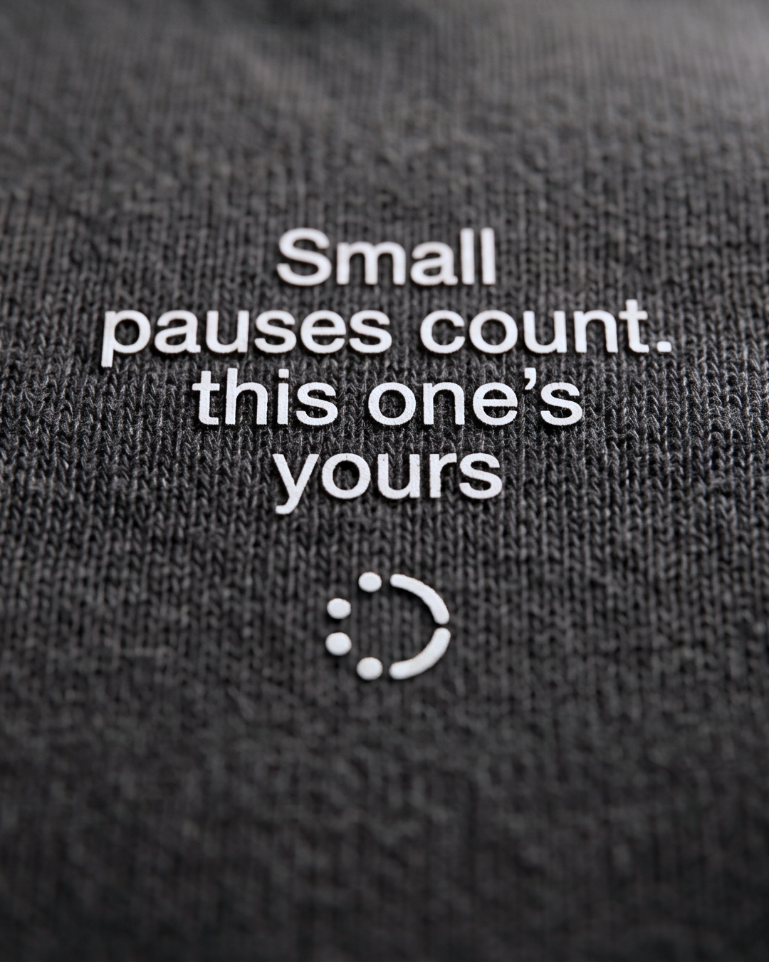 Small Pauses Count Sweatshirt — Wonderwall Everyday Collection