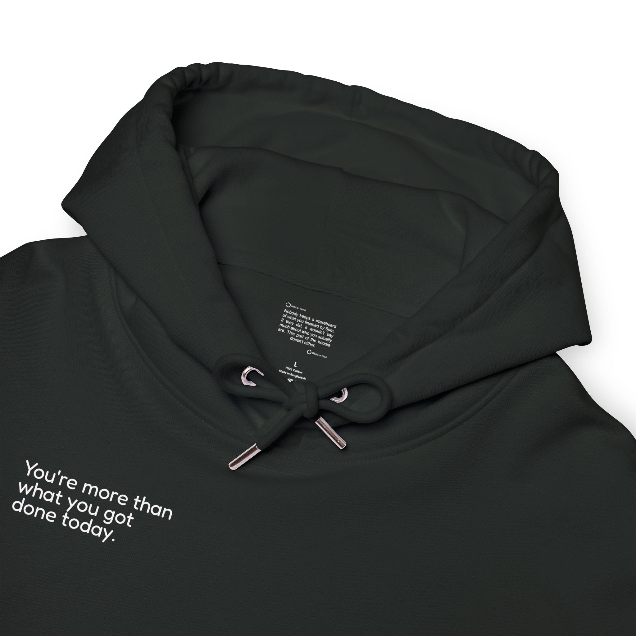 More Than Done — Oversized Organic Cotton Hoodie