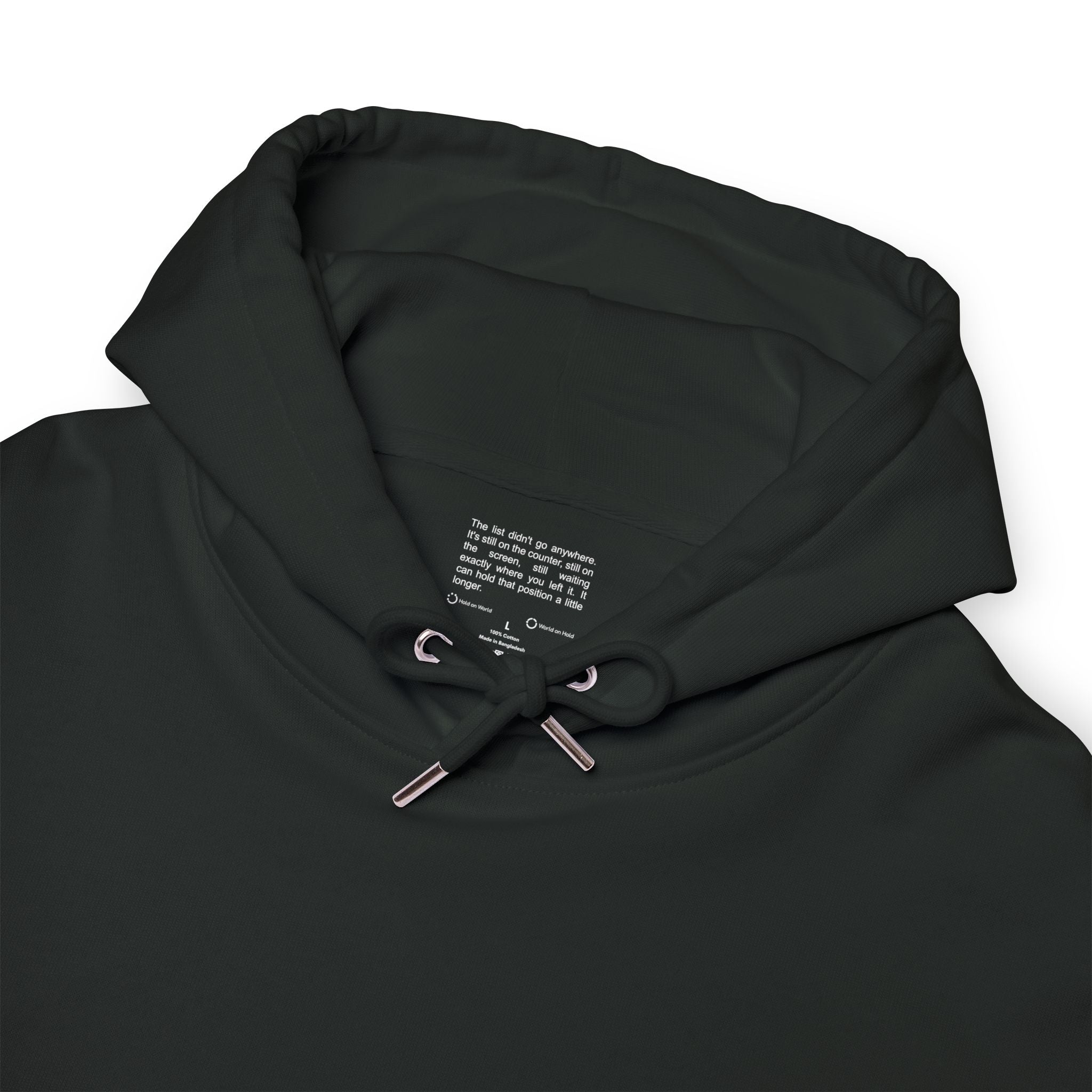 The List Waits — Minimalist Oversized Hoodie