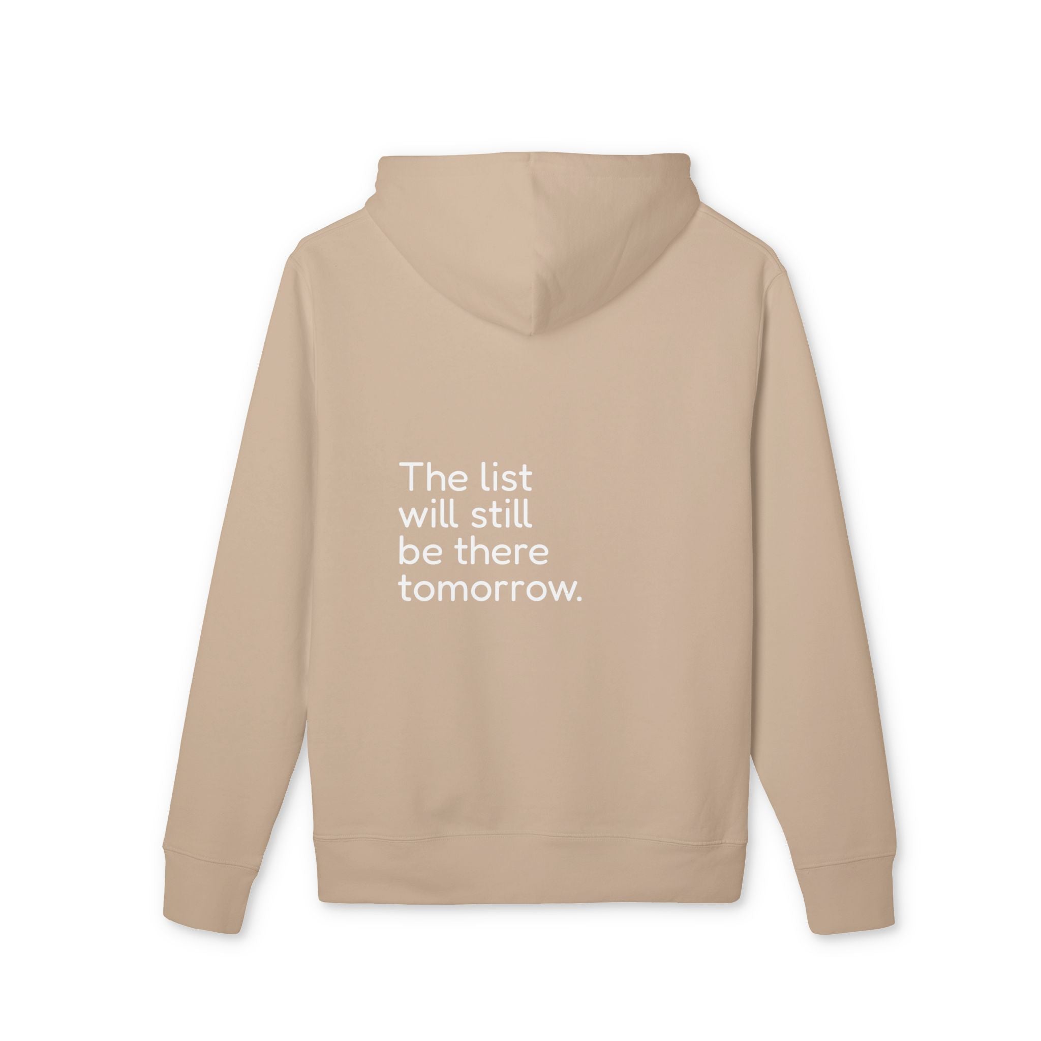 The List Waits — Minimalist Oversized Hoodie