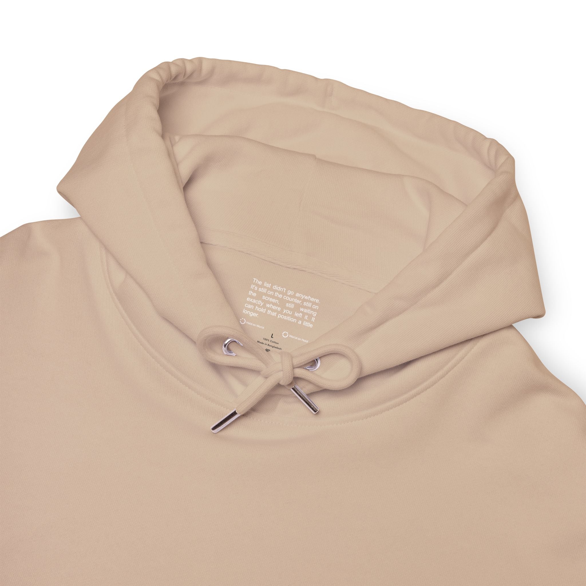 The List Waits — Minimalist Oversized Hoodie